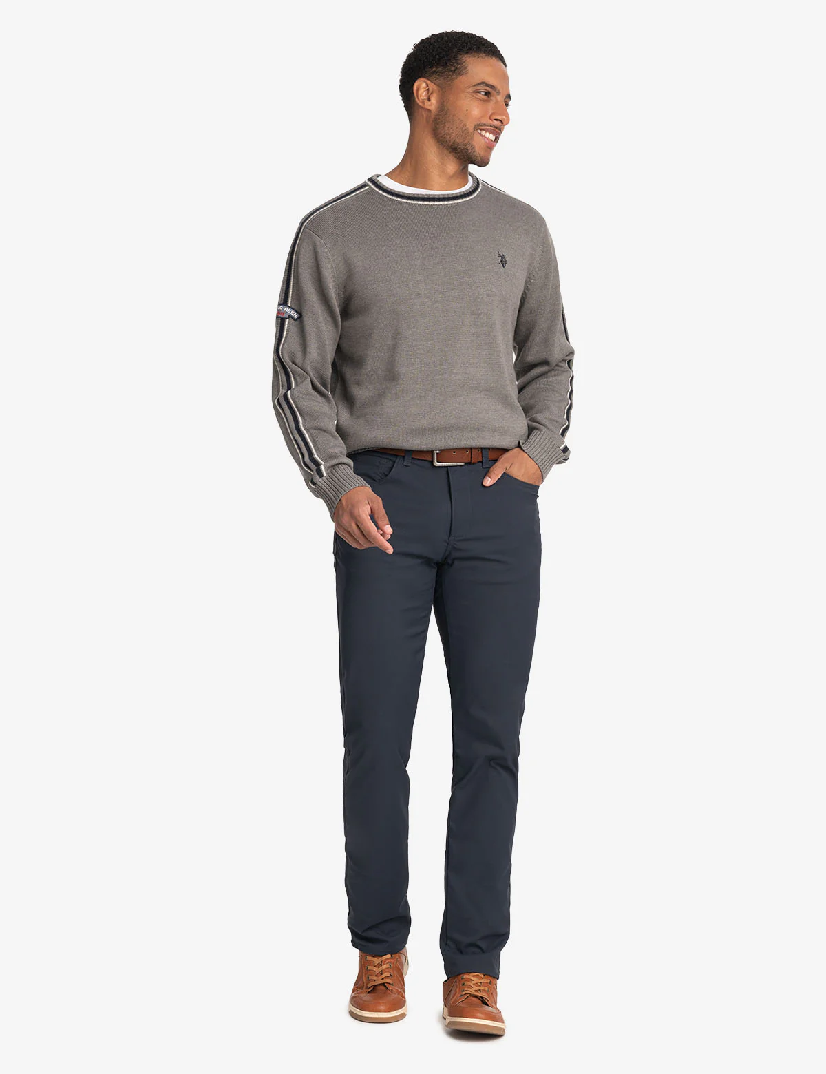 SIGNATURE STRIPE CREW NECK SWEATER - Image 3