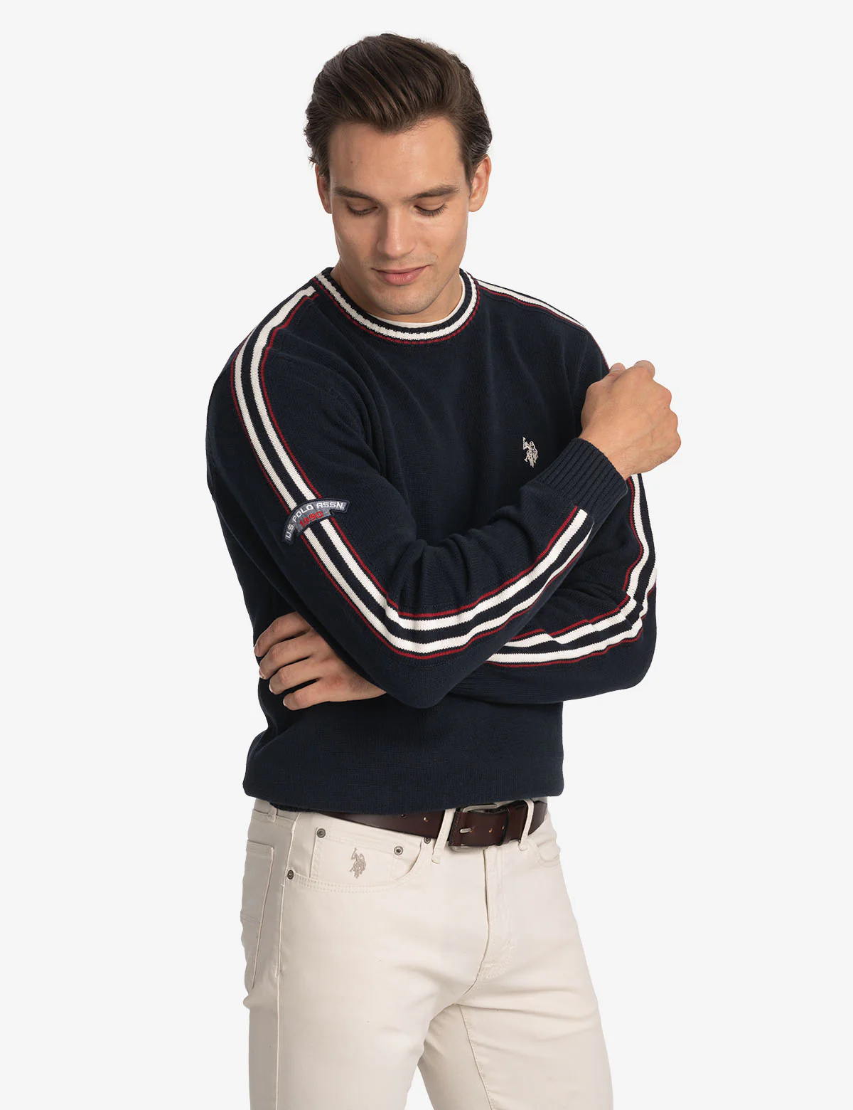 SIGNATURE STRIPE CREW NECK SWEATER - Image 6