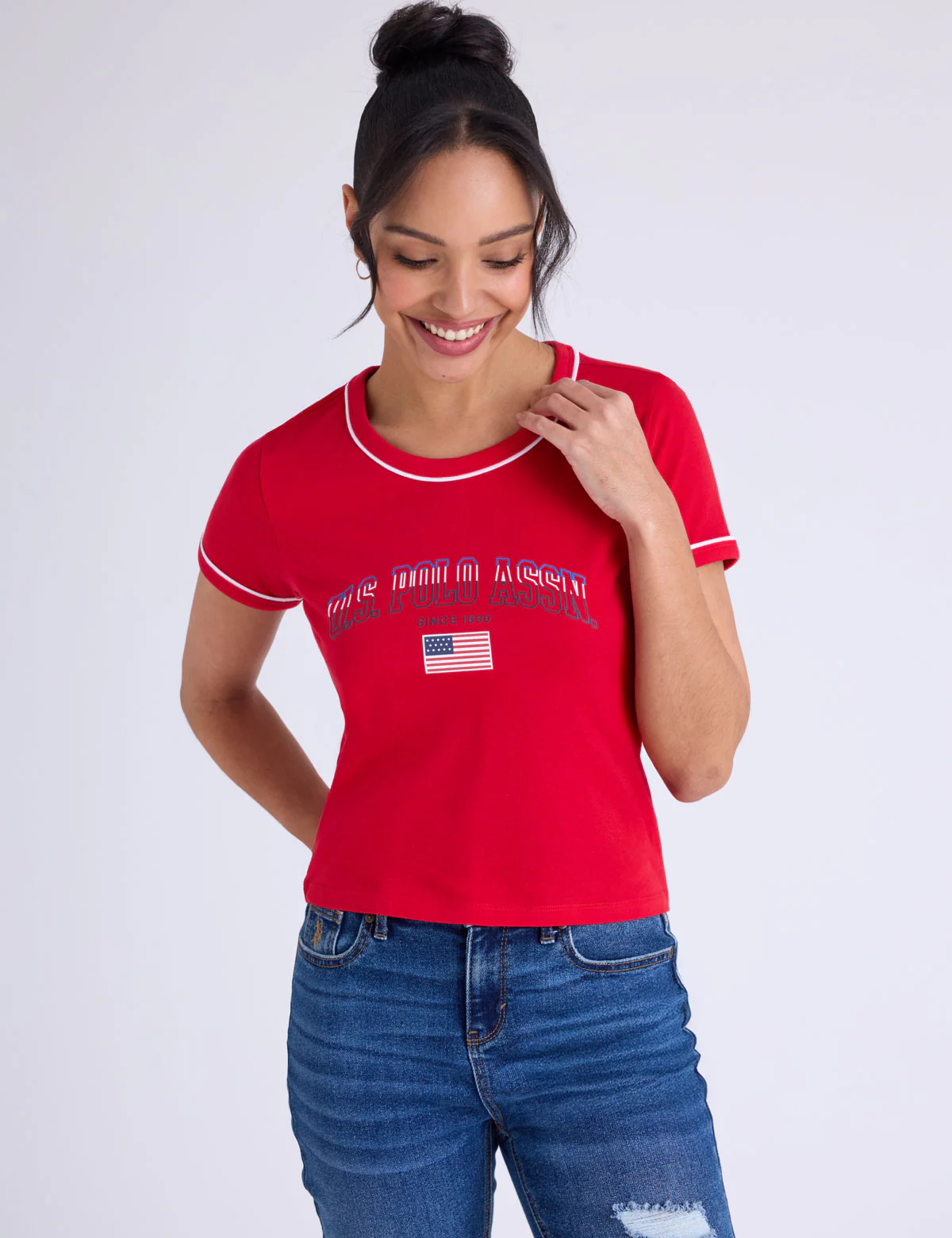 SIGNATURE STRIPE PIPING GRAPHIC T-SHIRT - Image 7