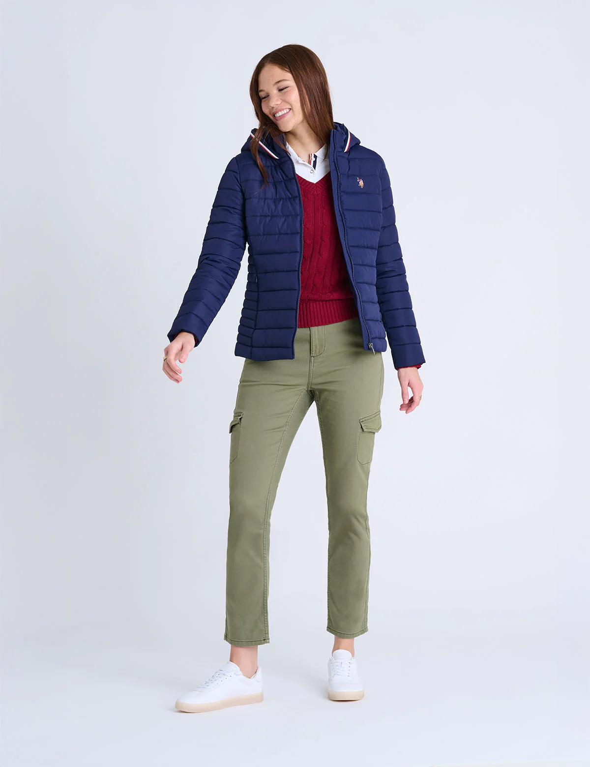 SIGNATURE STRIPE PUFFER JACKET WITH HOOD - Image 4