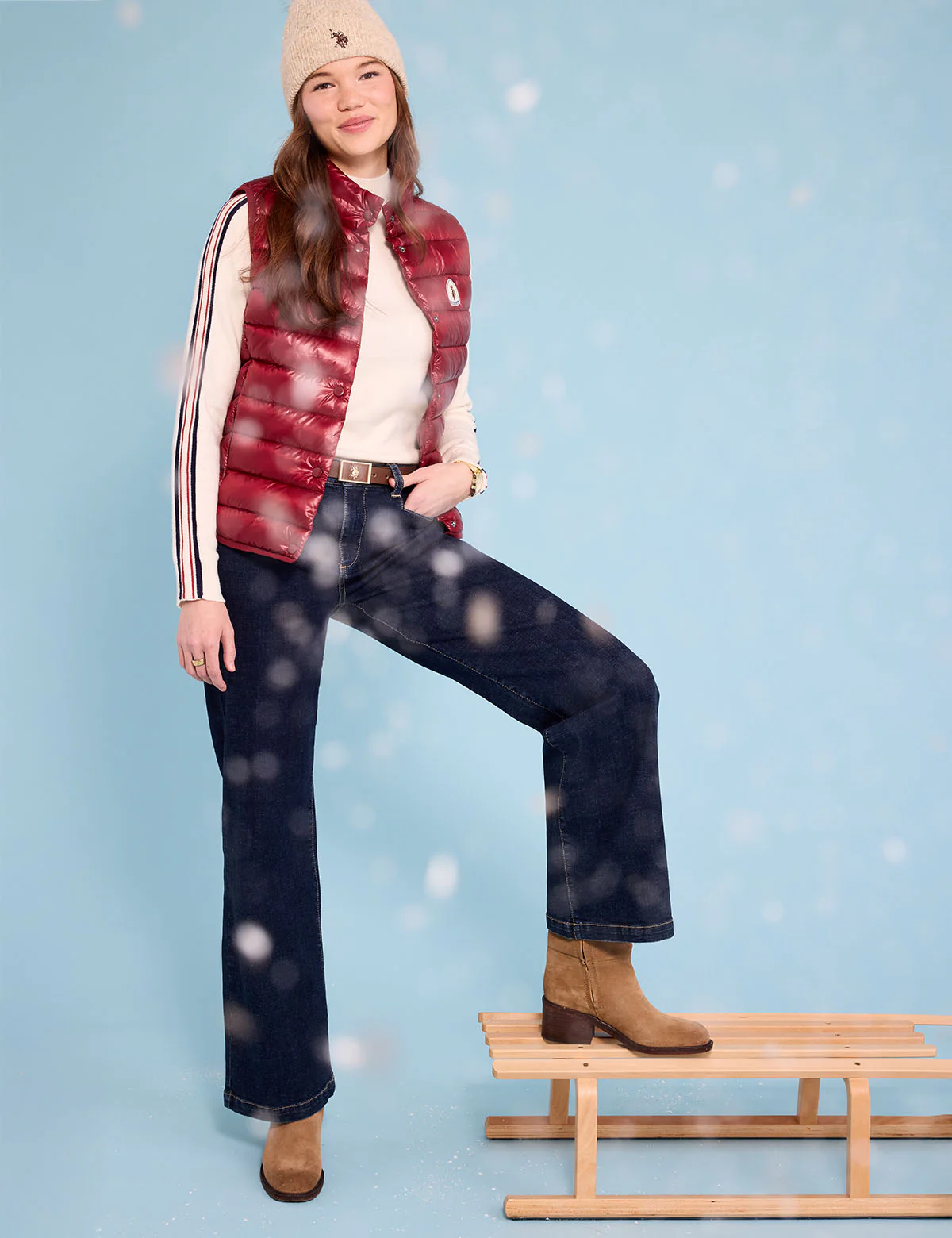 SIGNATURE STRIPE RAGLAN MOCK NECK SWEATER - Image 4