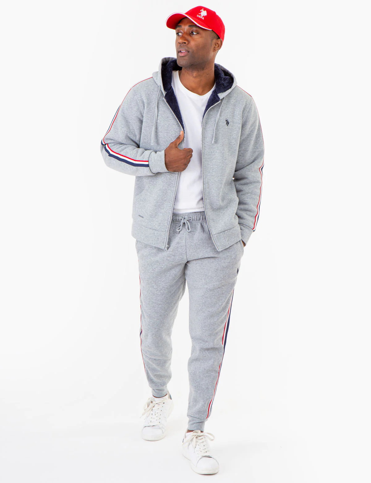 SIGNATURE STRIPE SHERPA HOODIE - Image 2