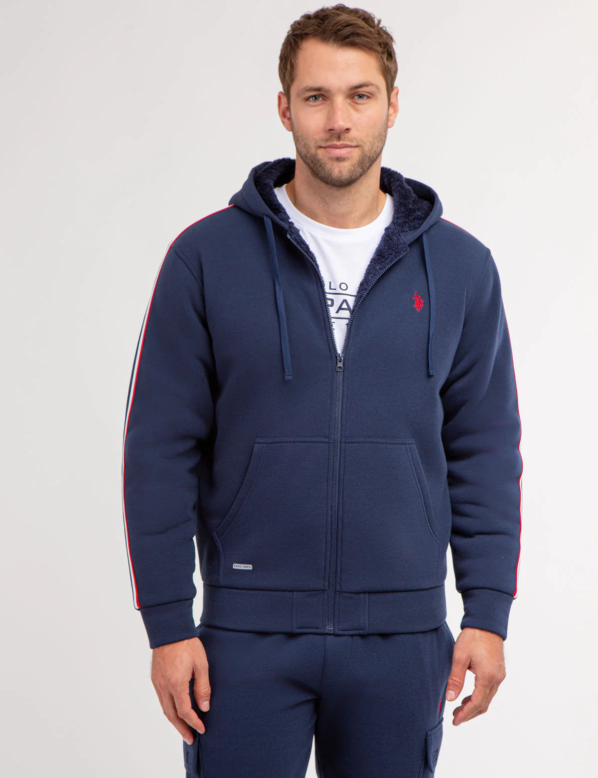 SIGNATURE STRIPE SHERPA HOODIE - Image 5