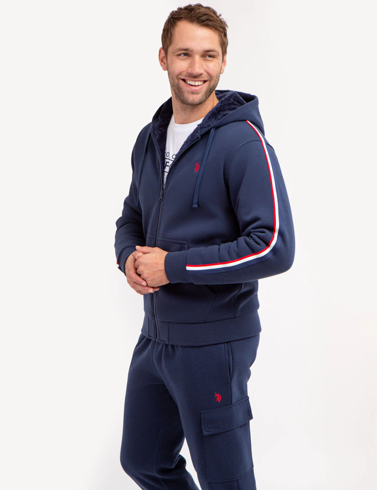 SIGNATURE STRIPE SHERPA HOODIE - Image 6