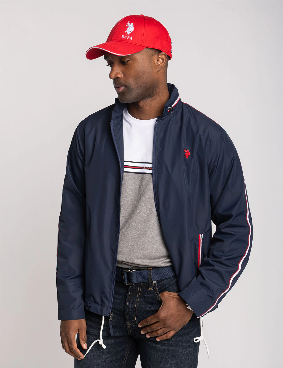 SIGNATURE STRIPE STOW HOOD JACKET - Image 2