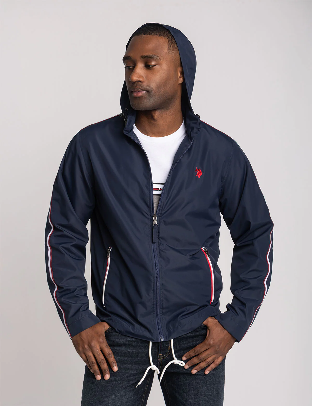 SIGNATURE STRIPE STOW HOOD JACKET - Image 3