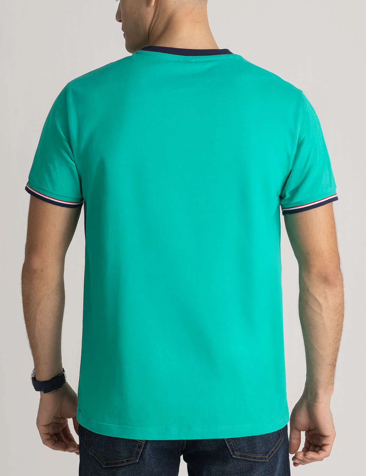 SIGNATURE STRIPE TRIM RINGER T-SHIRT - Image 9