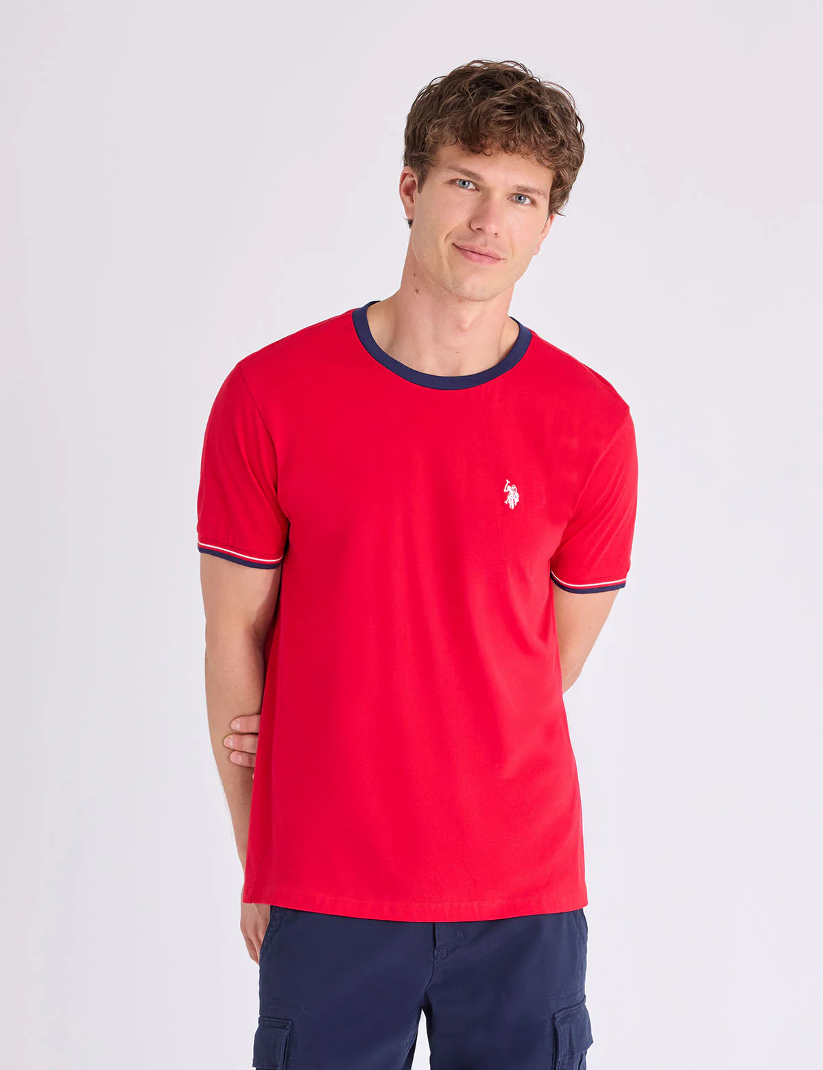 SIGNATURE STRIPE TRIM RINGER T-SHIRT - Image 12