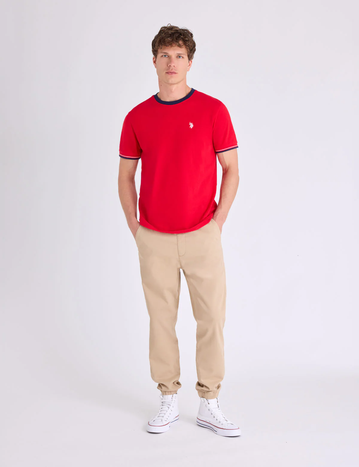 SIGNATURE STRIPE TRIM RINGER T-SHIRT - Image 15