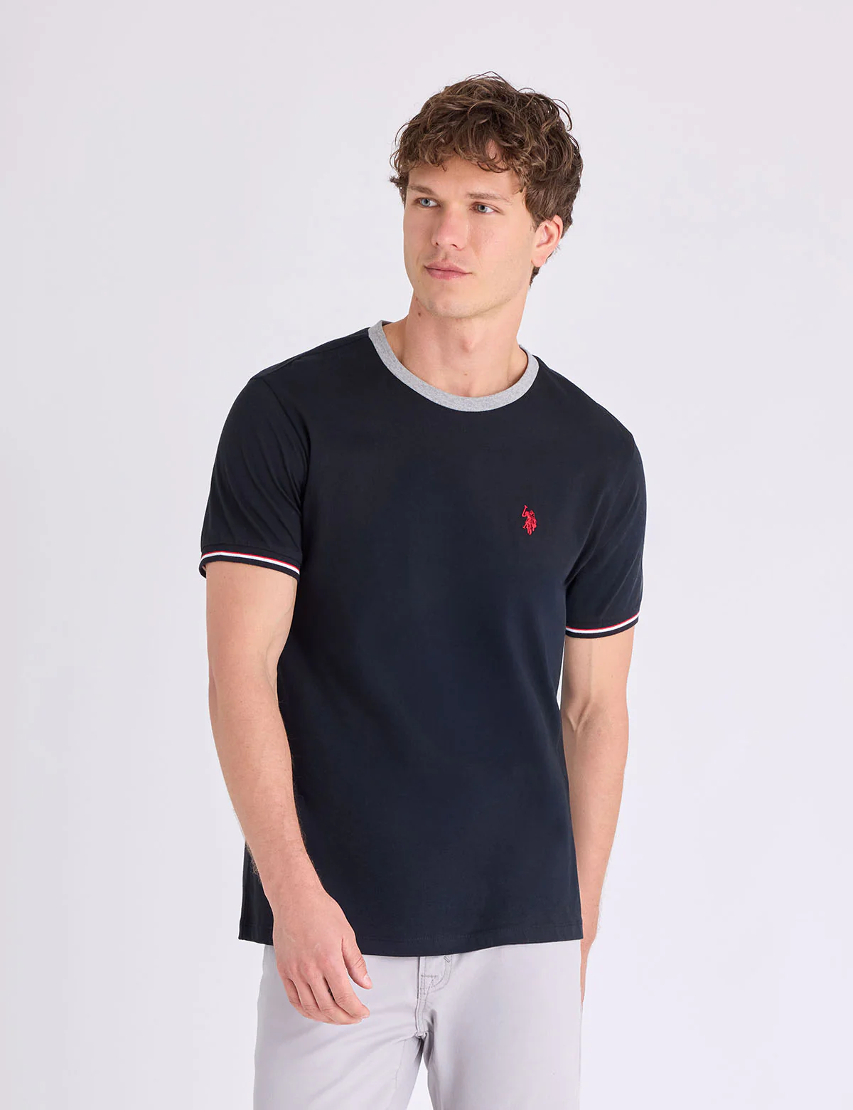 SIGNATURE STRIPE TRIM RINGER T-SHIRT - Image 17