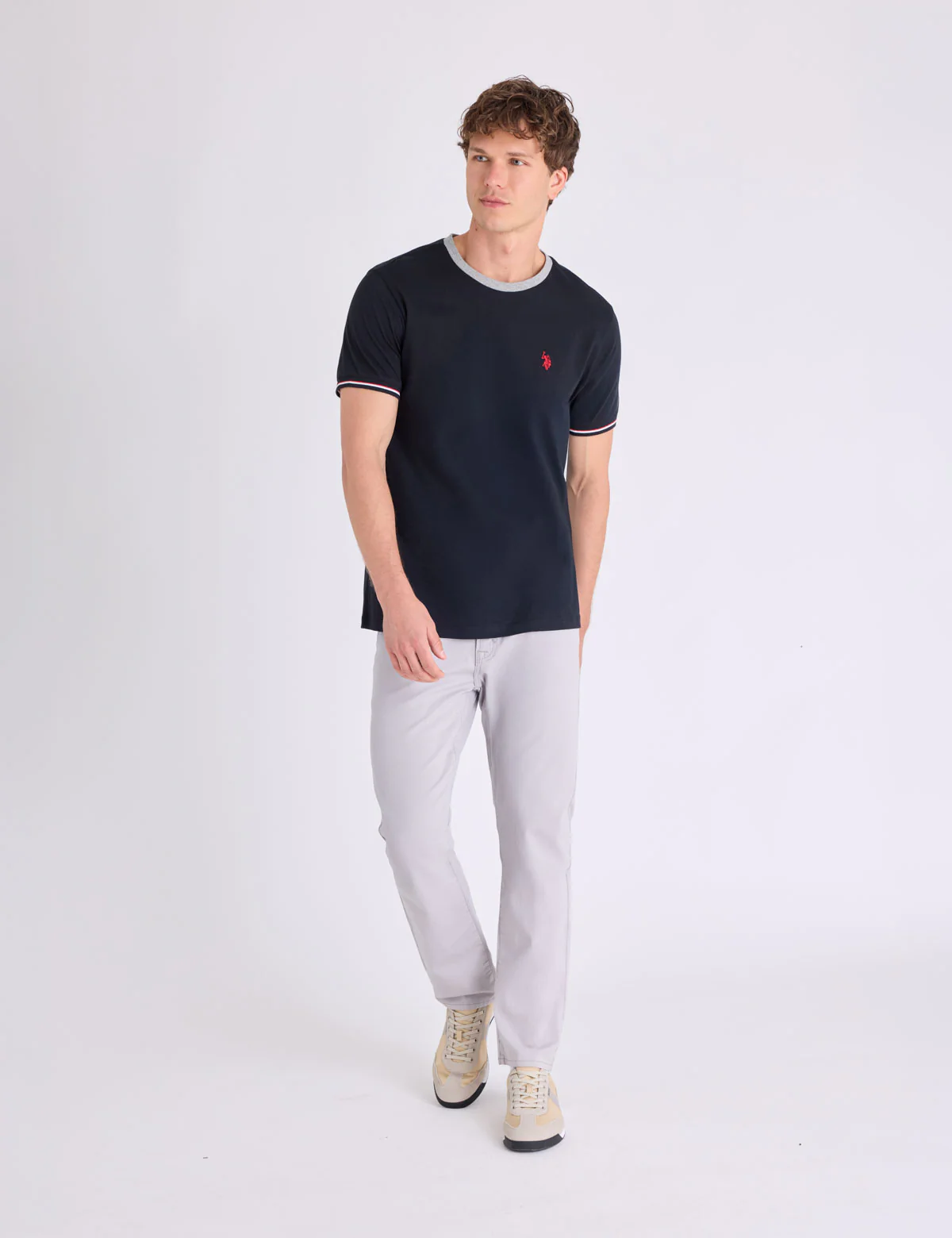 SIGNATURE STRIPE TRIM RINGER T-SHIRT - Image 19