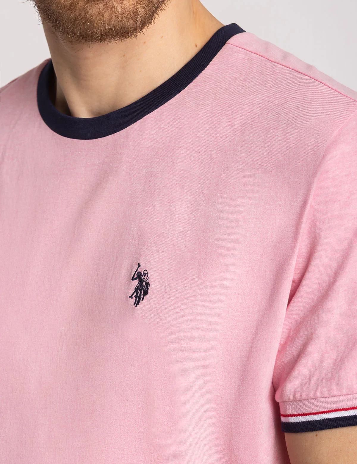 SIGNATURE STRIPE TRIM RINGER T-SHIRT - Image 3