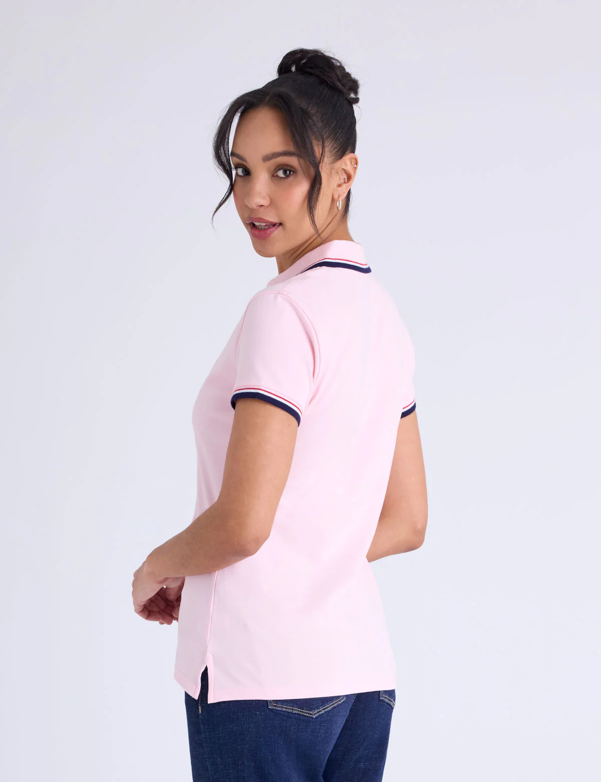 SIGNATURE STRIPE ZIP PLACKET POLO SHIRT - Image 9