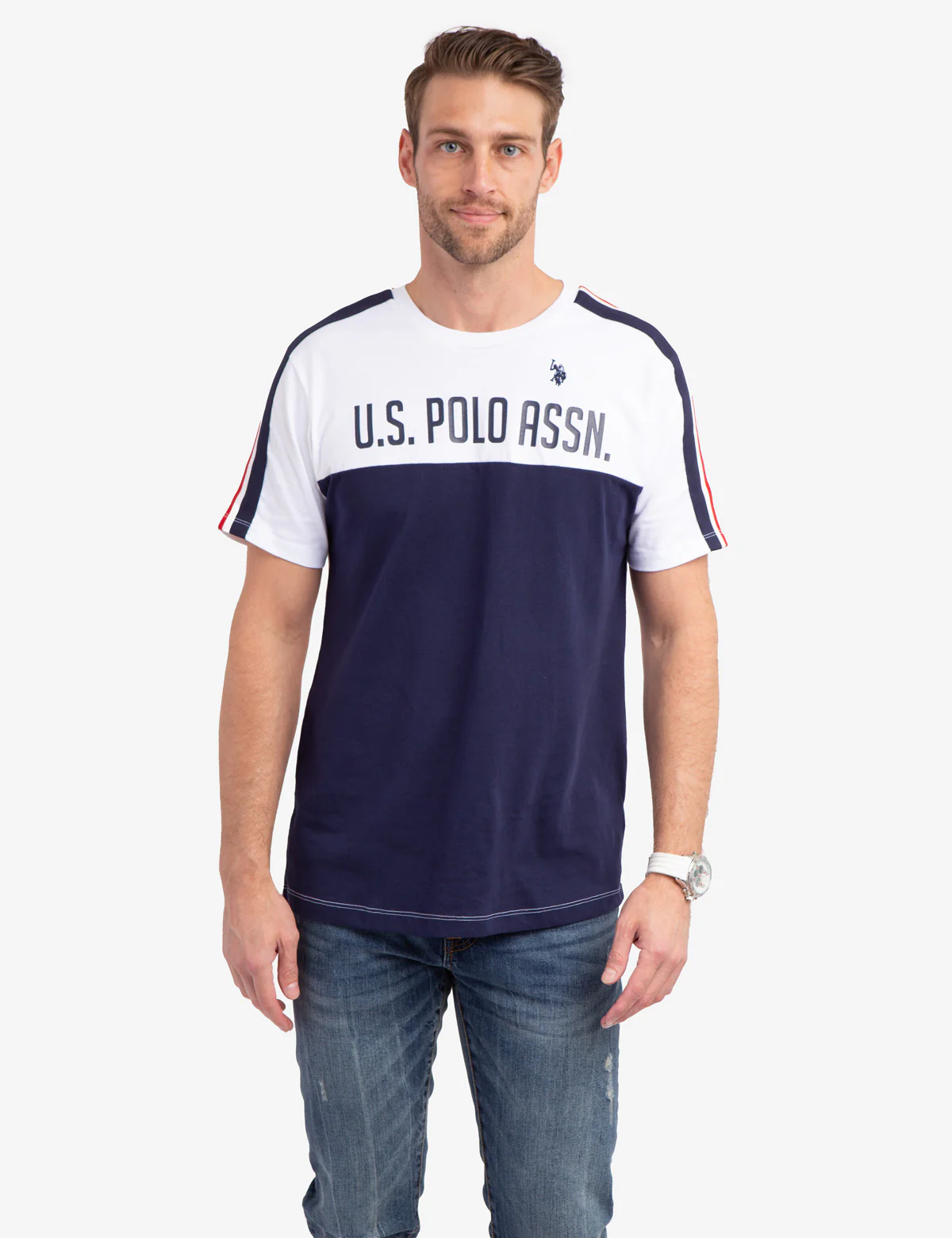 SIGNATURE TRICOT STRIPE COLORBLOCK T-SHIRT - Image 2