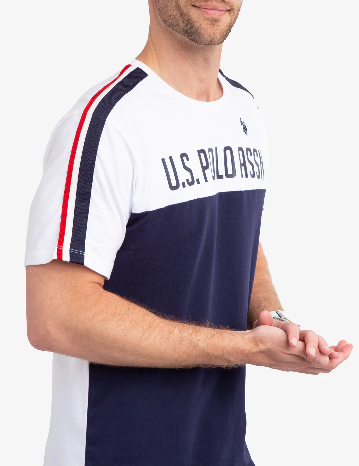 SIGNATURE TRICOT STRIPE COLORBLOCK T-SHIRT - Image 3