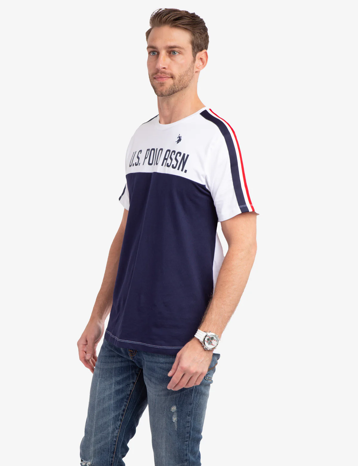 SIGNATURE TRICOT STRIPE COLORBLOCK T-SHIRT - Image 5