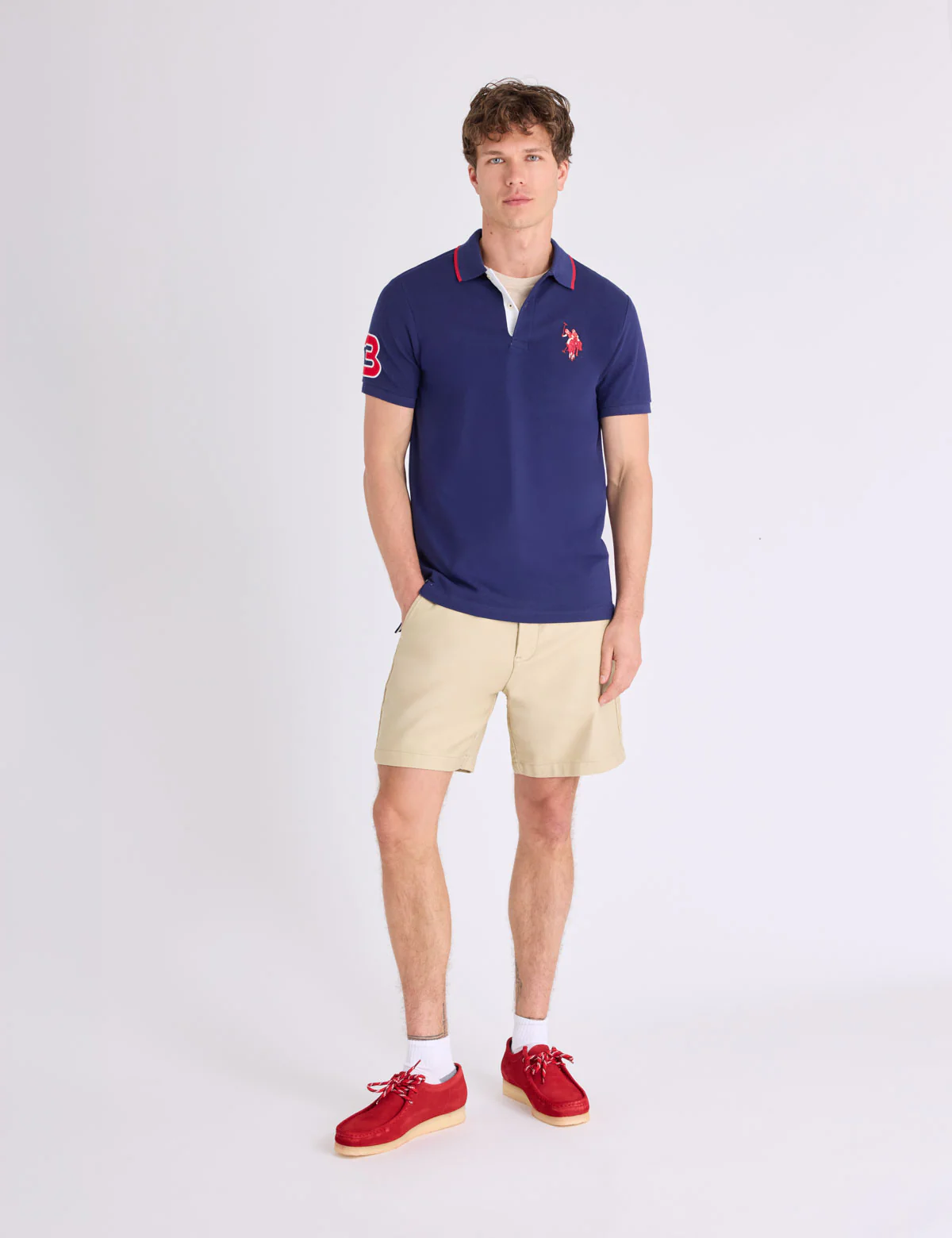 SLIM FIT BIG LOGO MULTI-TONAL POLO SHIRT - Image 10