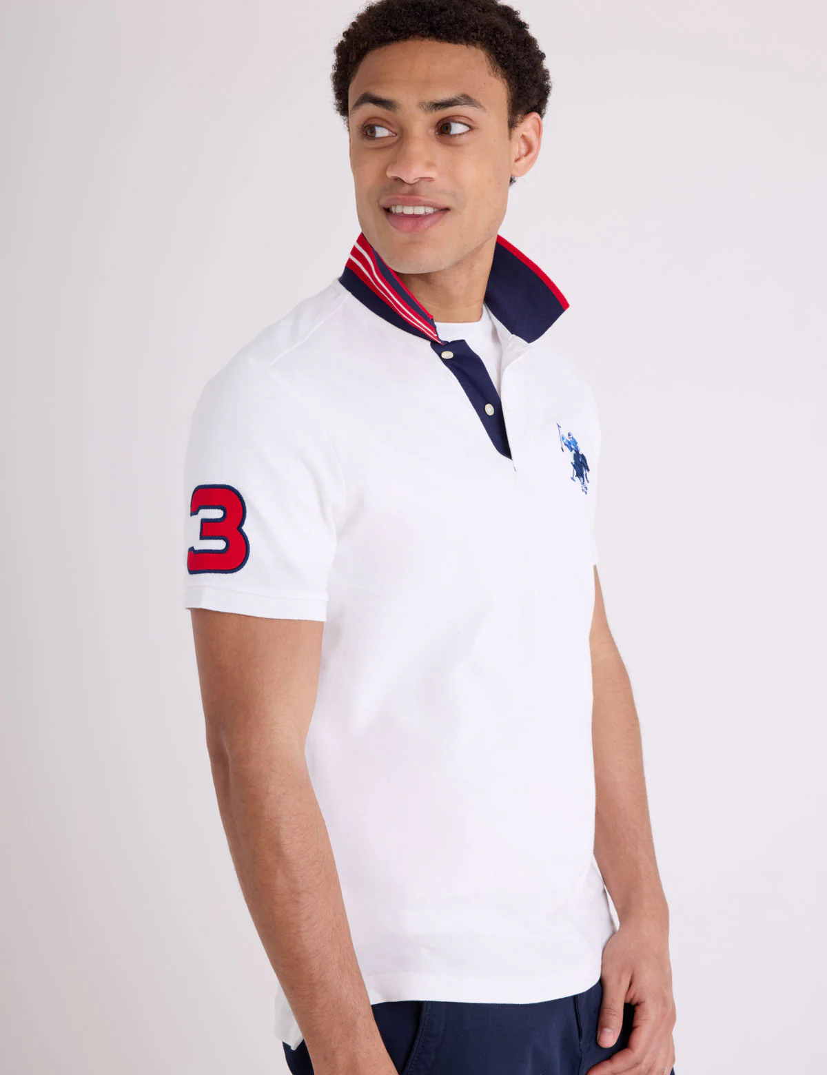 SLIM FIT BIG LOGO MULTI-TONAL POLO SHIRT - Image 12