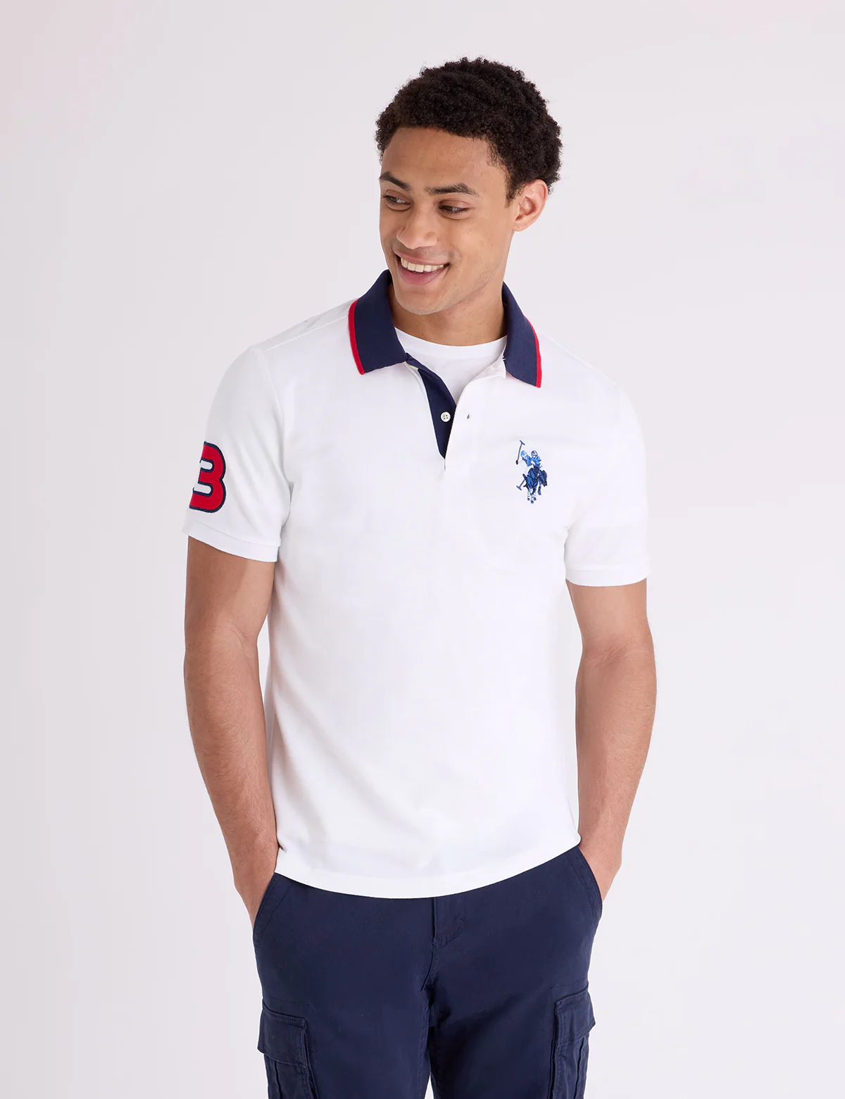 SLIM FIT BIG LOGO MULTI-TONAL POLO SHIRT - Image 13