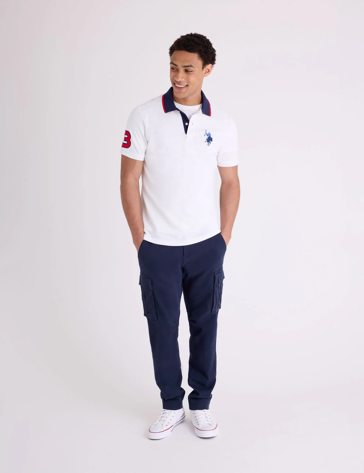 SLIM FIT BIG LOGO MULTI-TONAL POLO SHIRT - Image 15