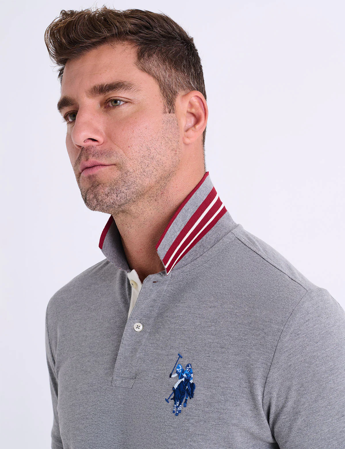 SLIM FIT BIG LOGO MULTI-TONAL POLO SHIRT - Image 20