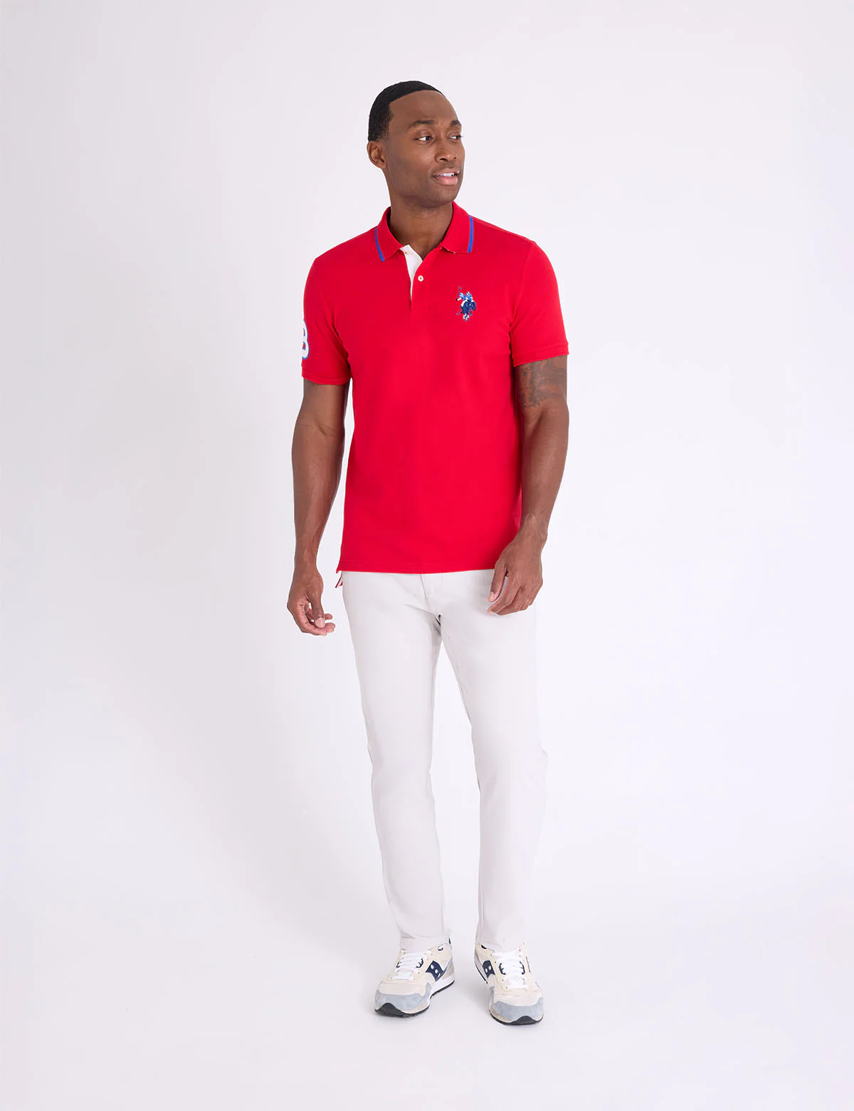 SLIM FIT BIG LOGO MULTI-TONAL POLO SHIRT - Image 27