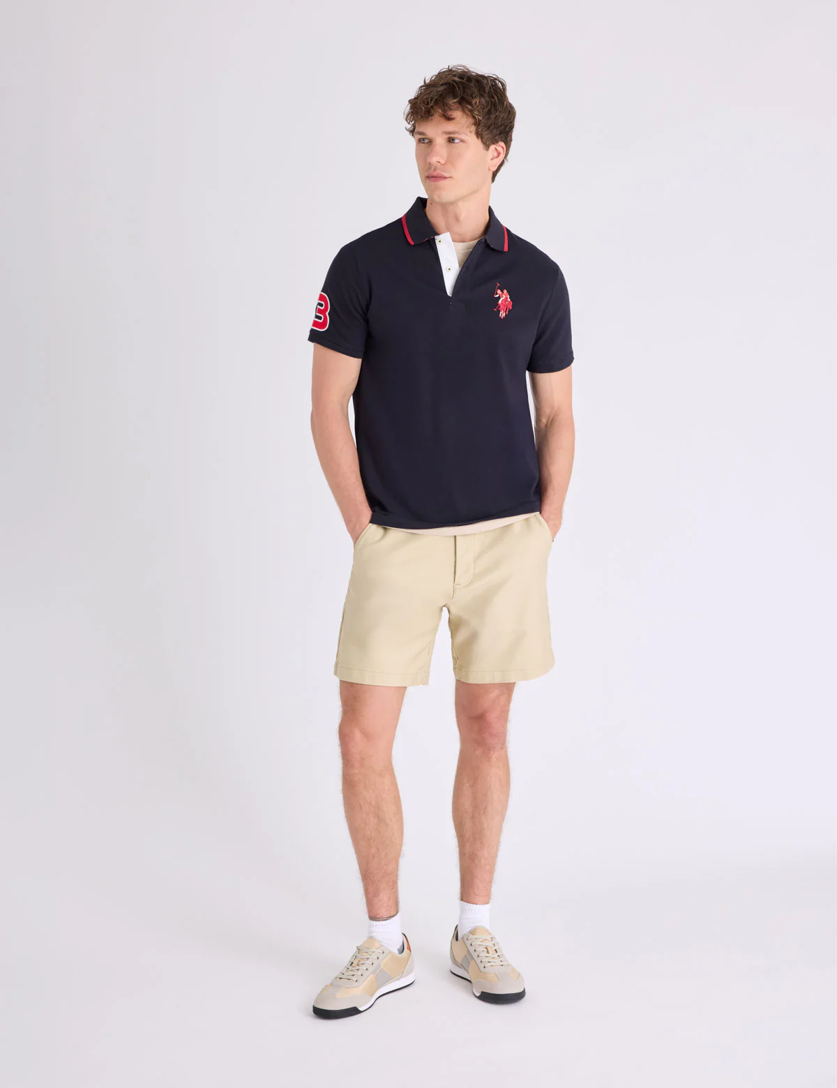 SLIM FIT BIG LOGO MULTI-TONAL POLO SHIRT - Image 4