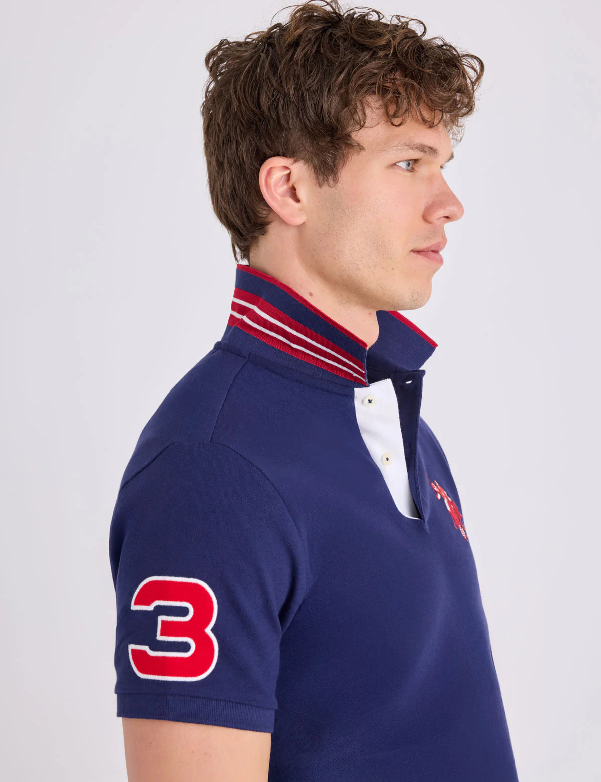 SLIM FIT BIG LOGO MULTI-TONAL POLO SHIRT - Image 7