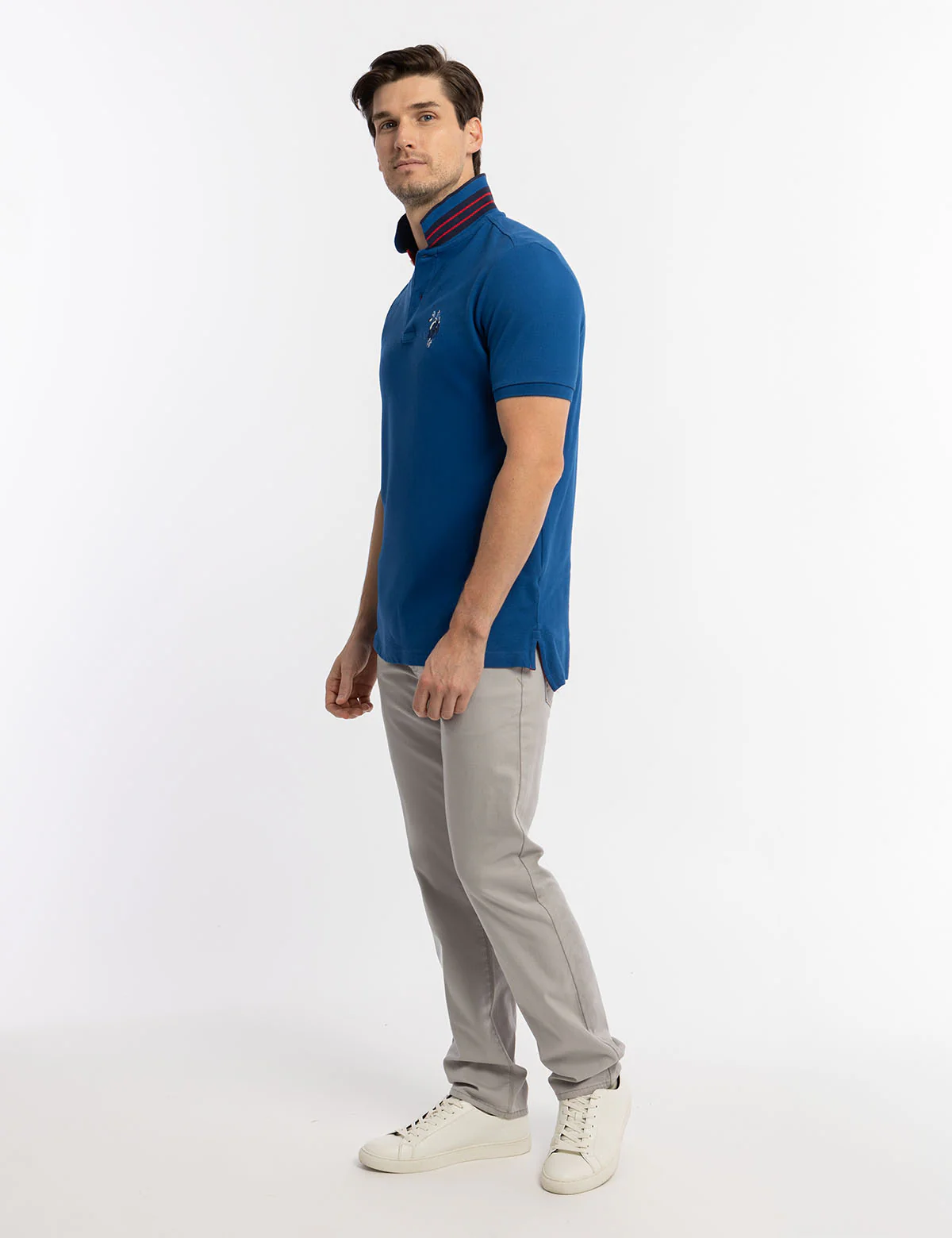 SLIM FIT BIG LOGO MULTI-TONAL POLO SHIRT - Image 17
