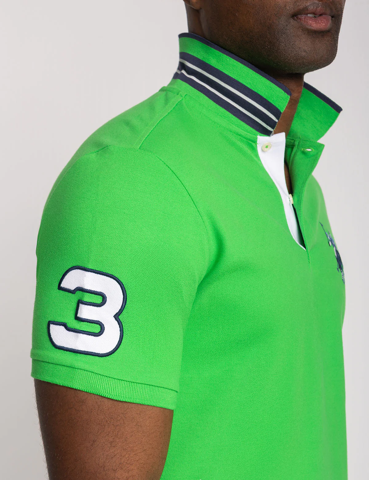 SLIM FIT BIG LOGO MULTI-TONAL POLO SHIRT - Image 3
