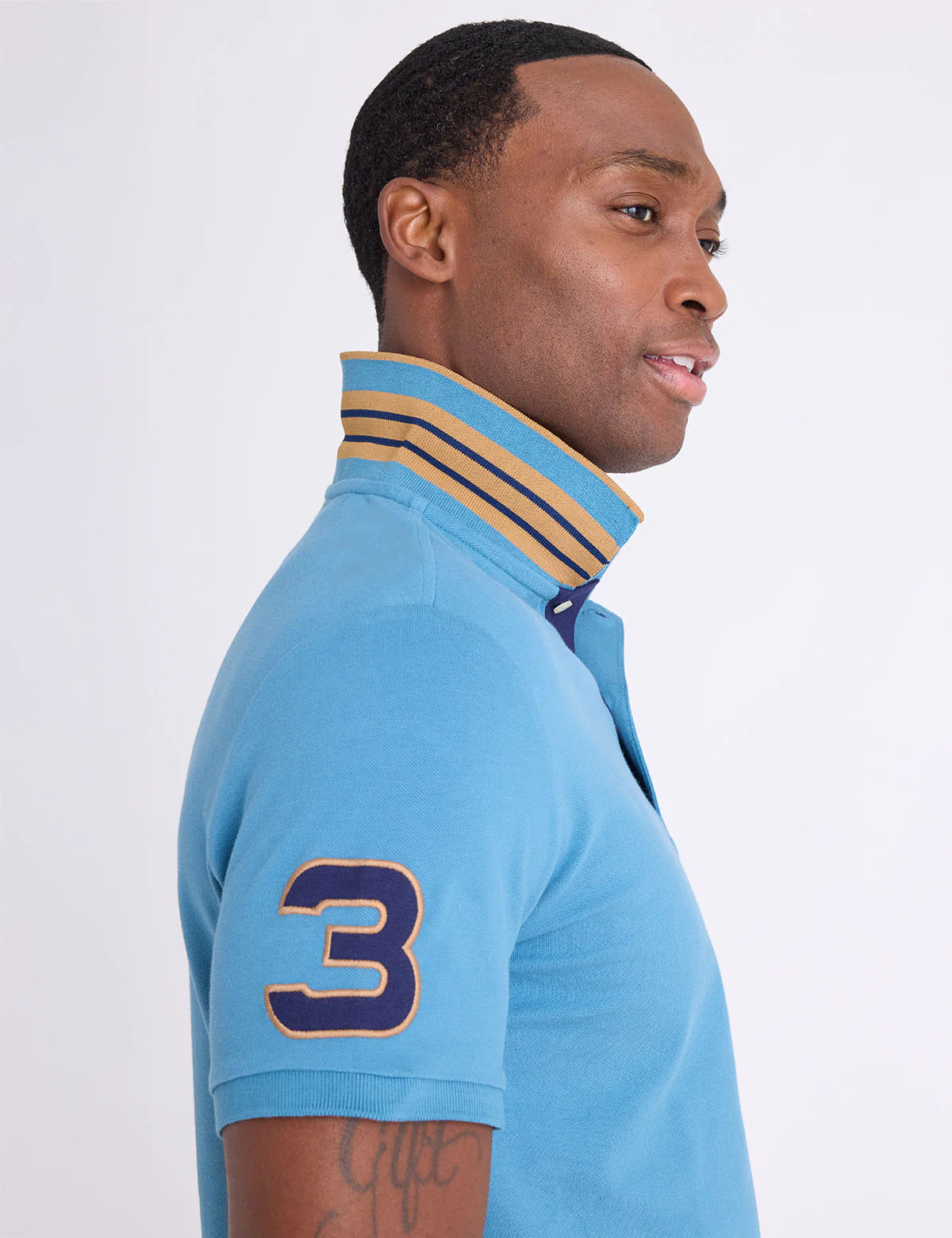 SLIM FIT BIG LOGO MULTI-TONAL POLO SHIRT - Image 3