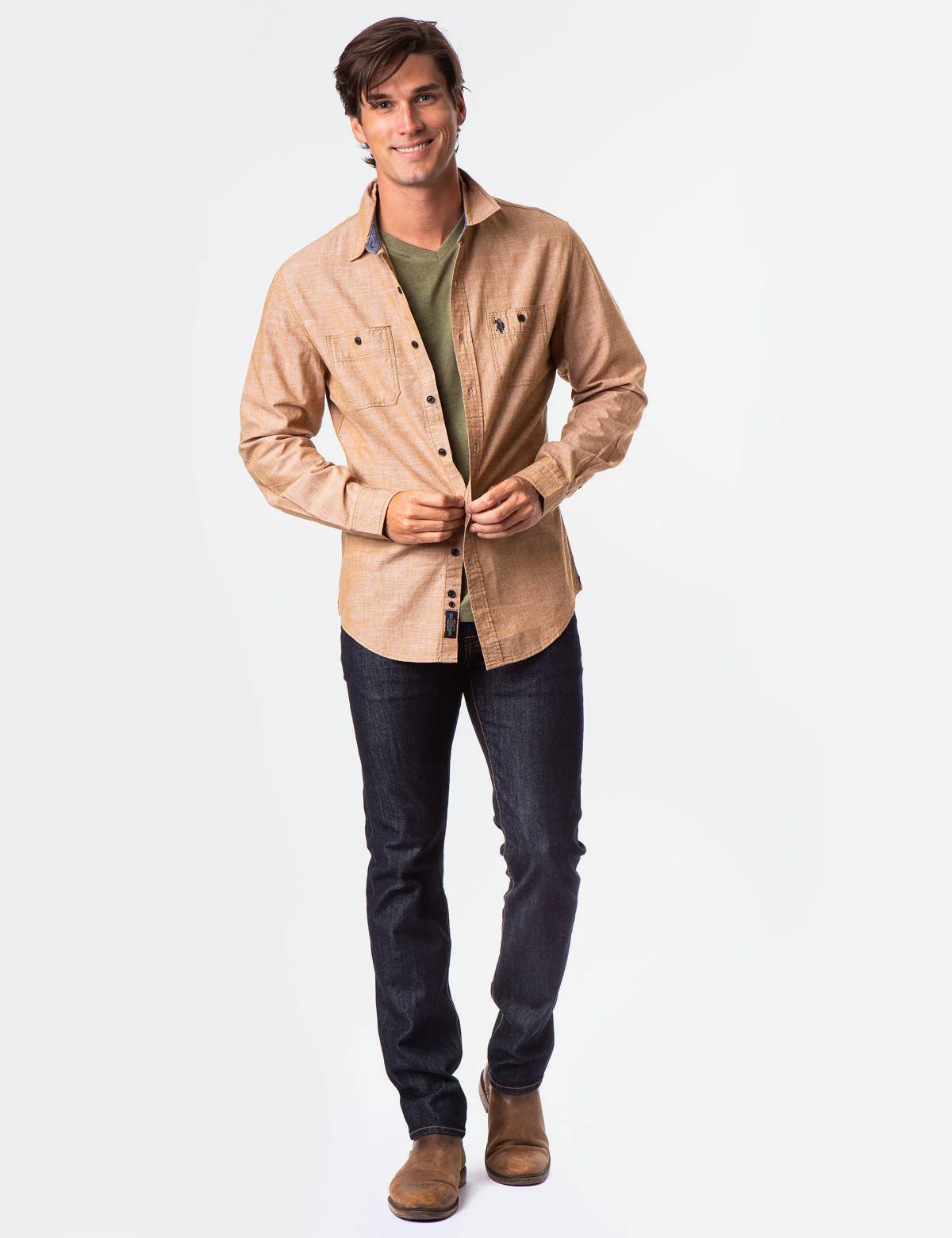 SLIM FIT CANVAS SHIRT - Image 10