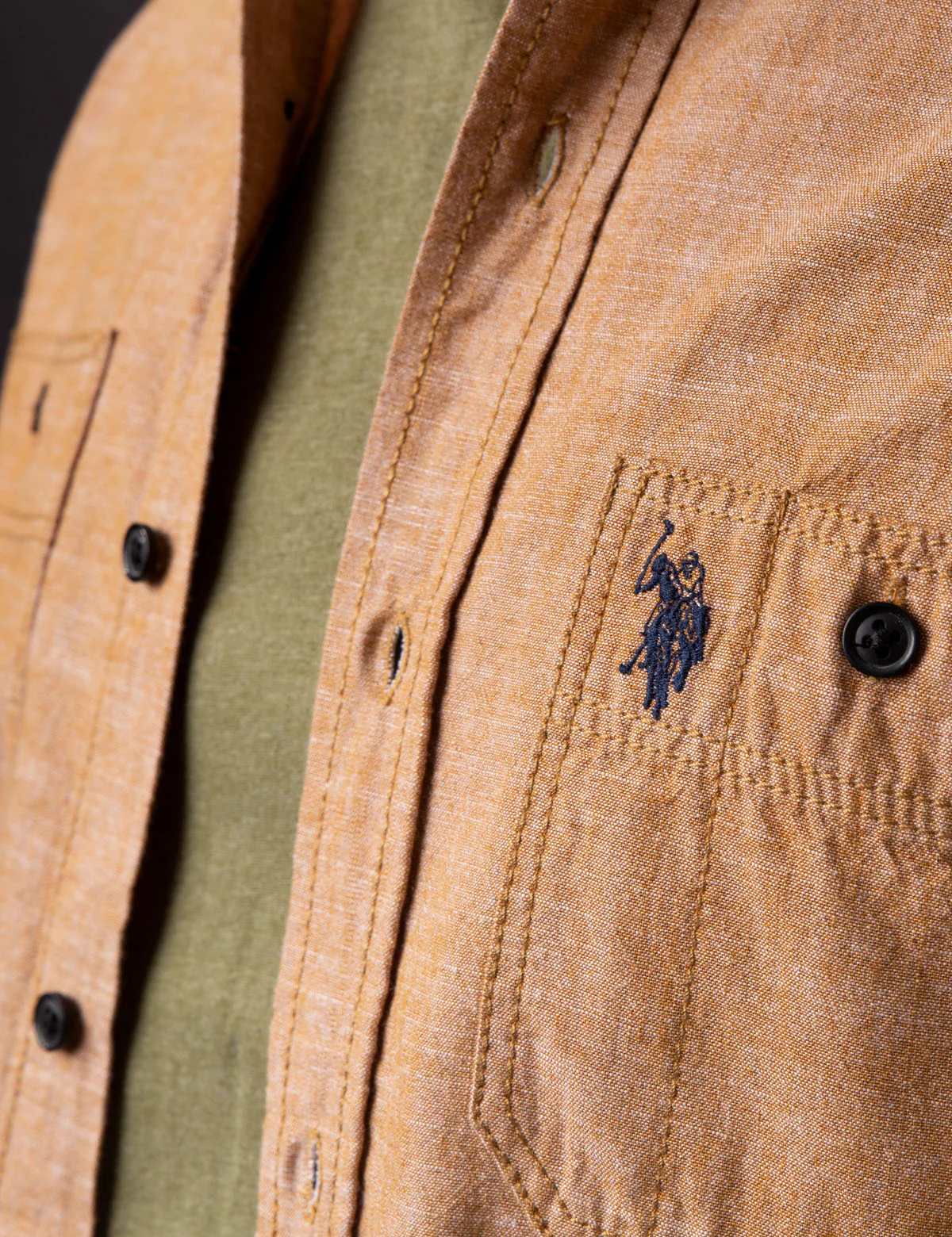 SLIM FIT CANVAS SHIRT - Image 12