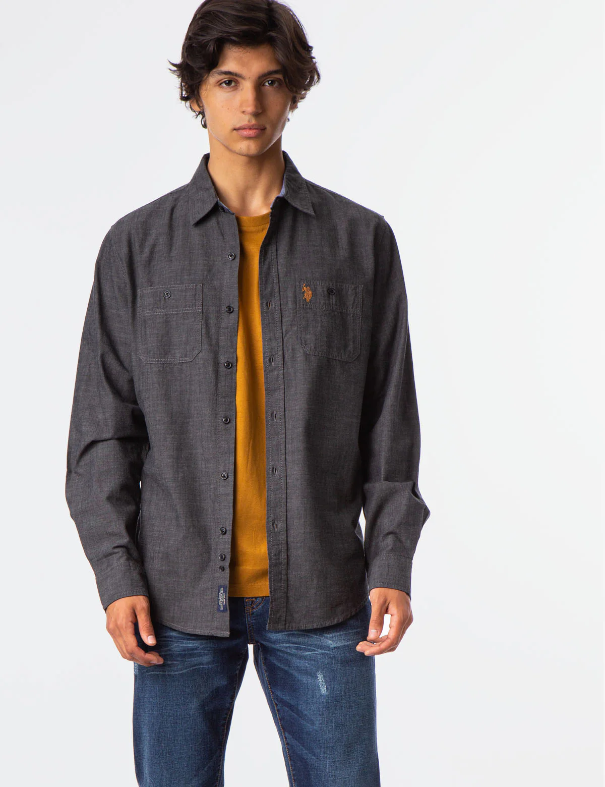 SLIM FIT CANVAS SHIRT - Image 14