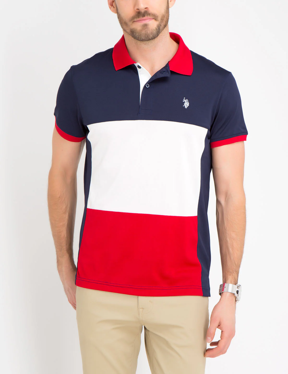 SLIM FIT COLORBLOCK POLO SHIRT - Image 7