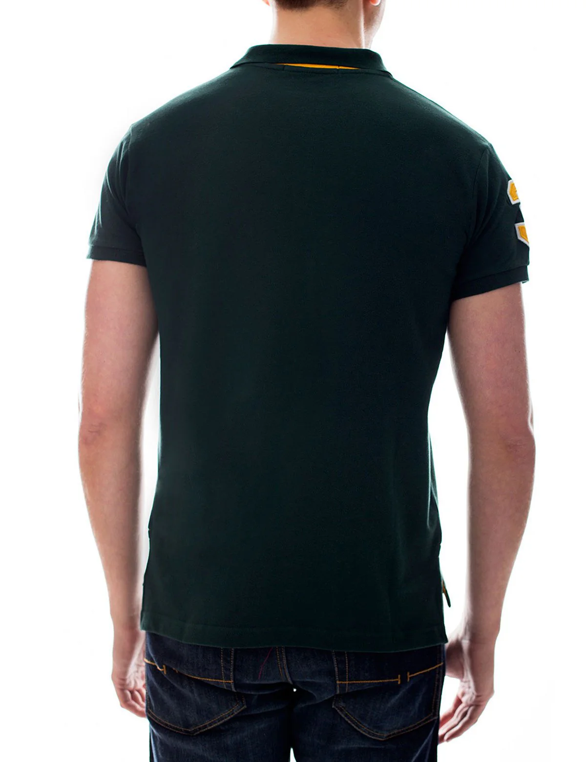 Slim Fit Pique Mesh Polo Shirt - Image 15