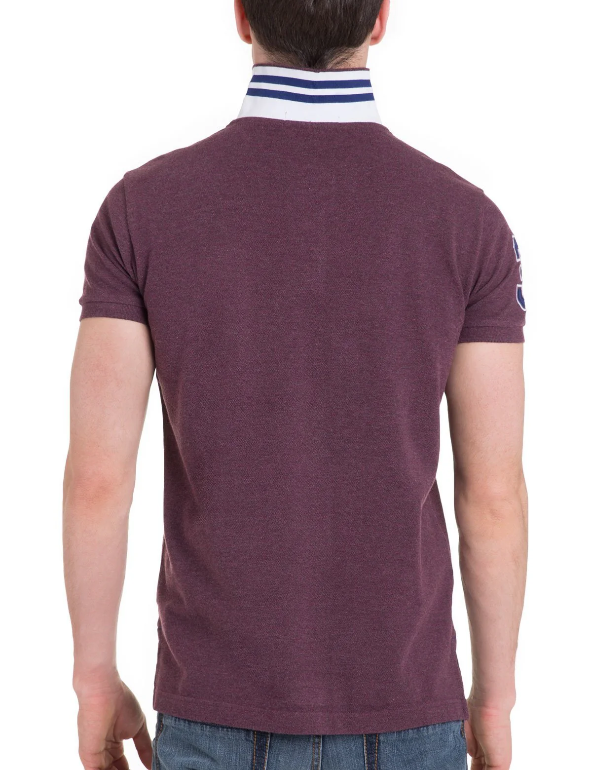 Slim Fit Pique Mesh Polo Shirt - Image 2