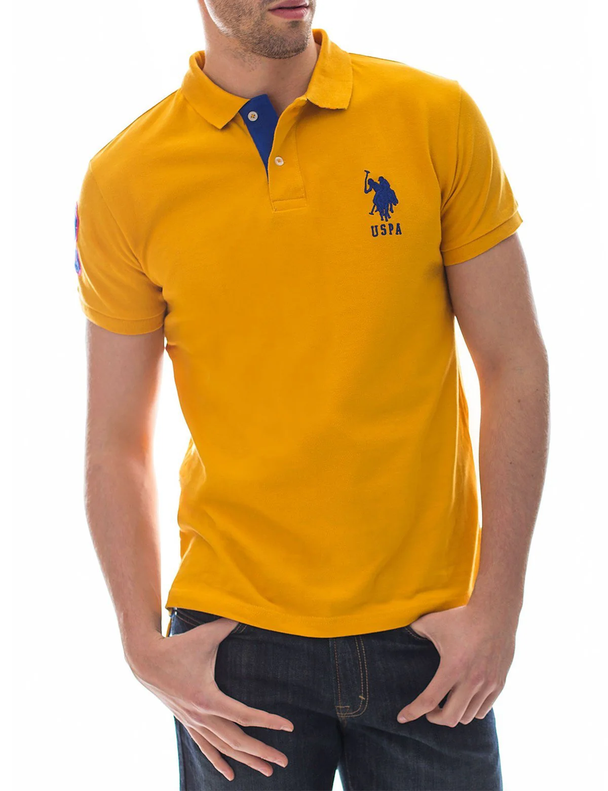 Slim Fit Pique Mesh Polo Shirt - Image 20