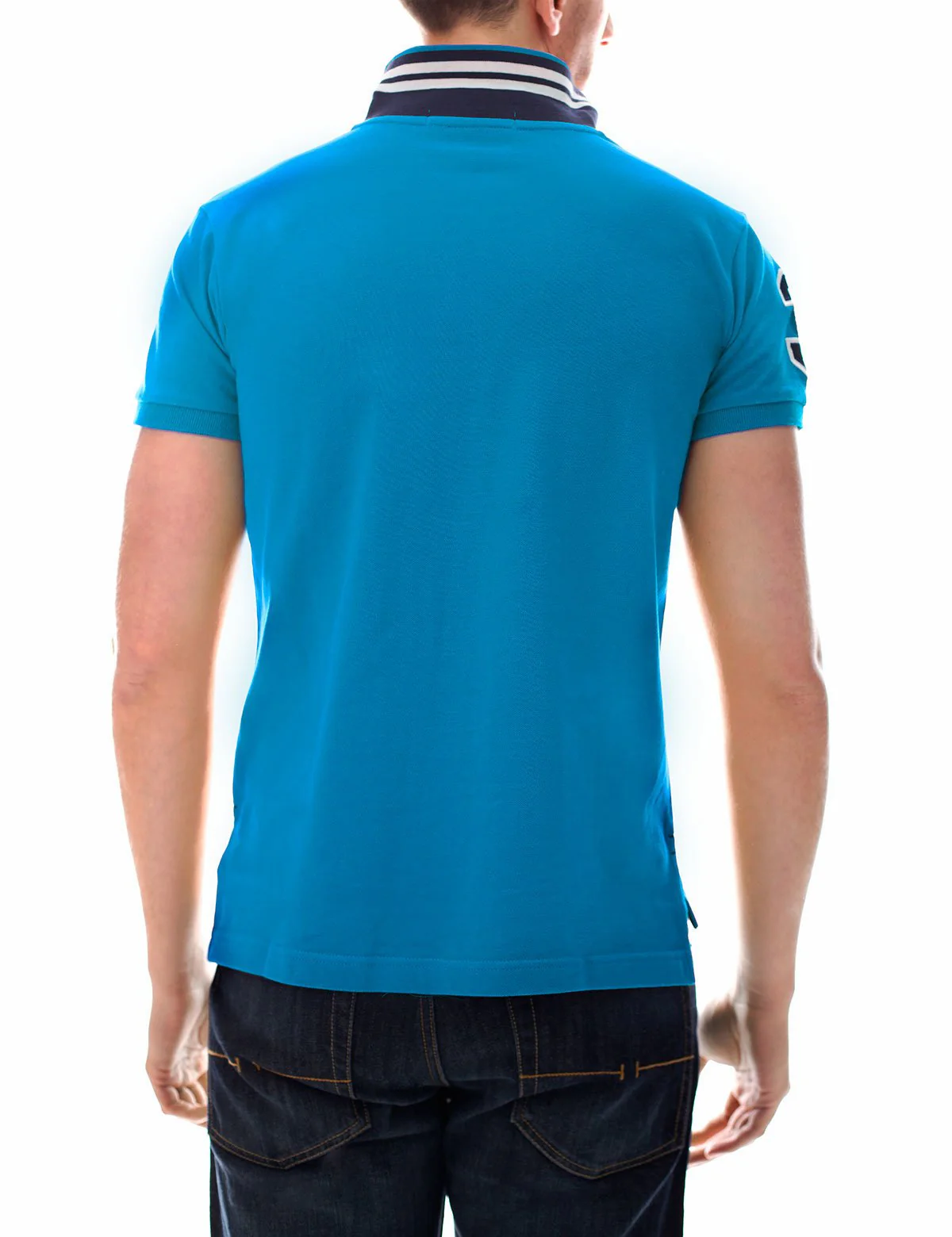 Slim Fit Pique Mesh Polo Shirt - Image 21
