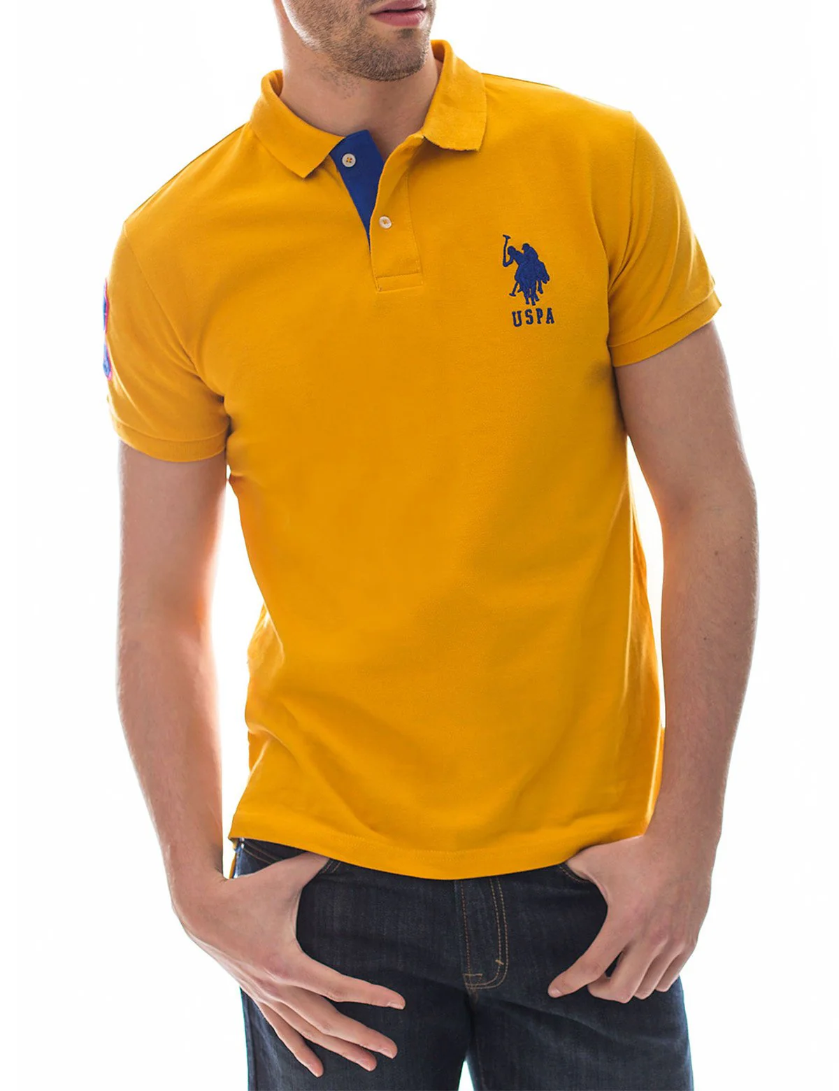 Slim Fit Pique Mesh Polo Shirt - Image 24