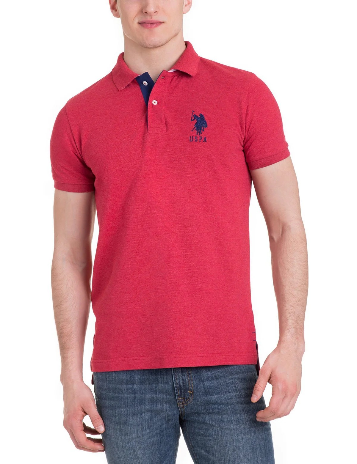 Slim Fit Pique Mesh Polo Shirt - Image 29