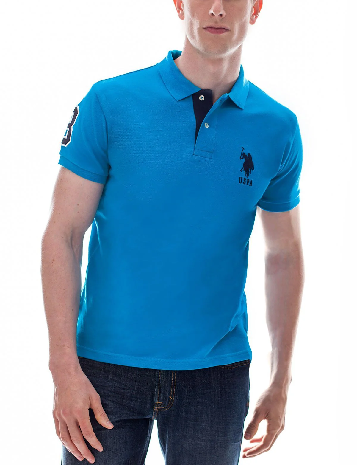 Slim Fit Pique Mesh Polo Shirt - Image 30