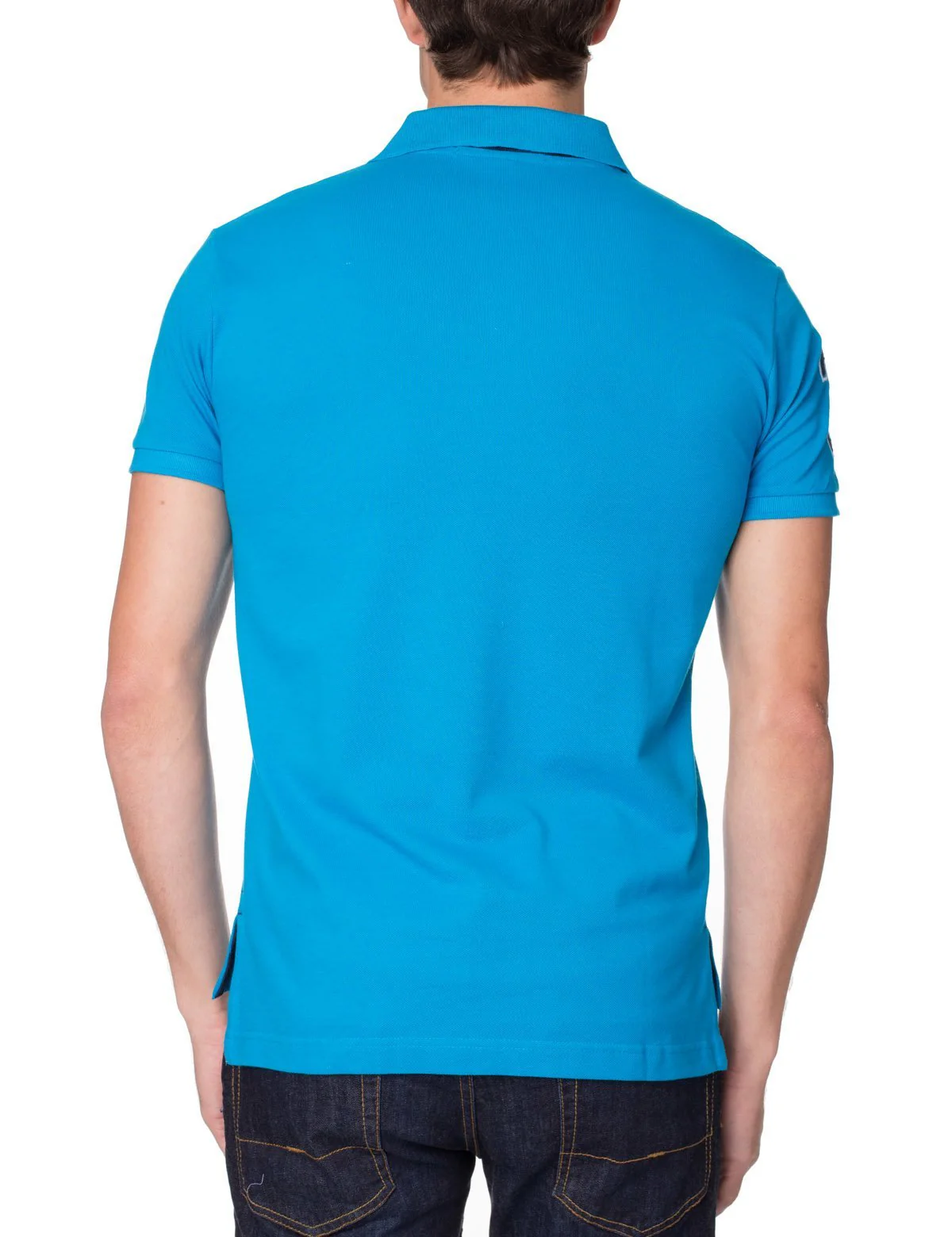 Slim Fit Pique Mesh Polo Shirt - Image 9