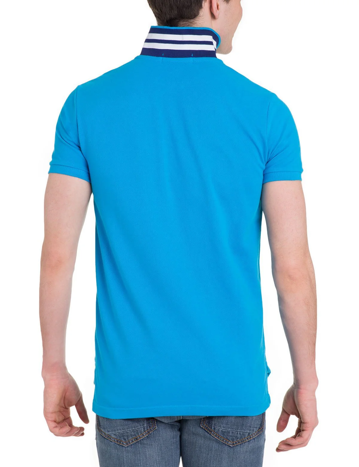 Slim Fit Pique Mesh Small Logo Polo Shirt - Image 10