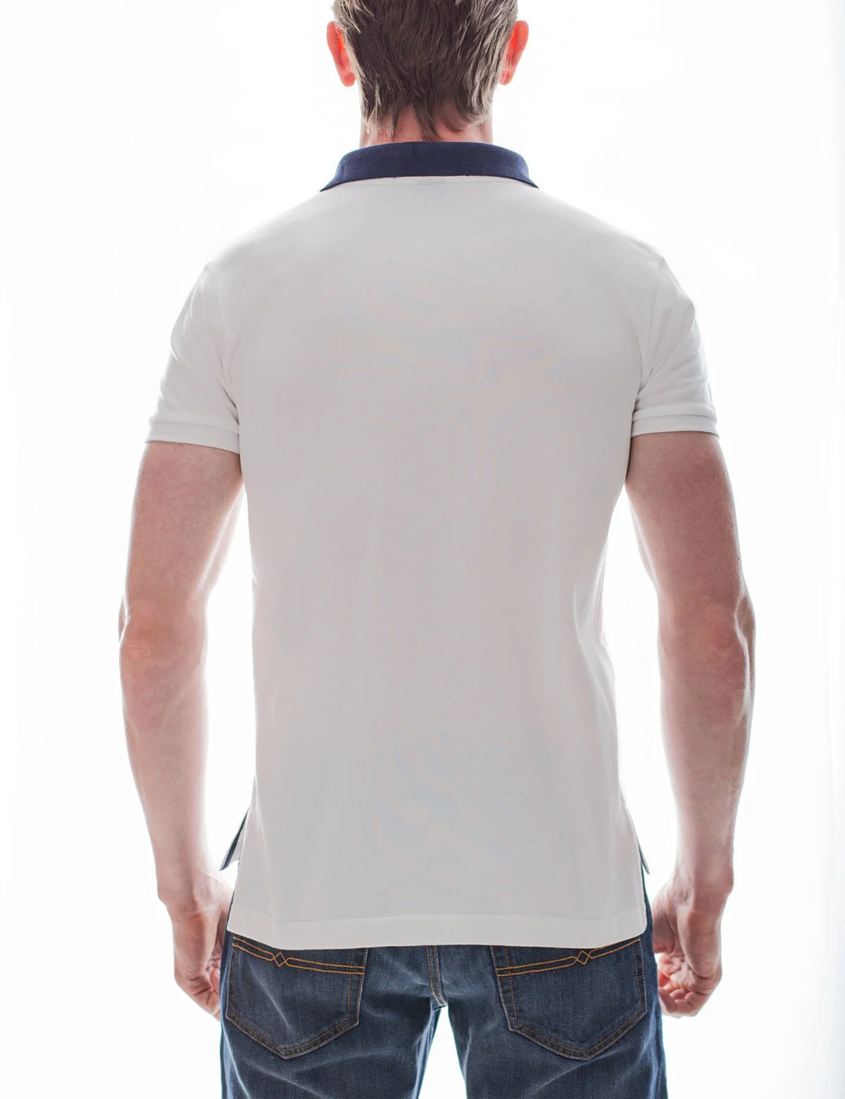 Slim Fit Pique Mesh Small Logo Polo Shirt - Image 11