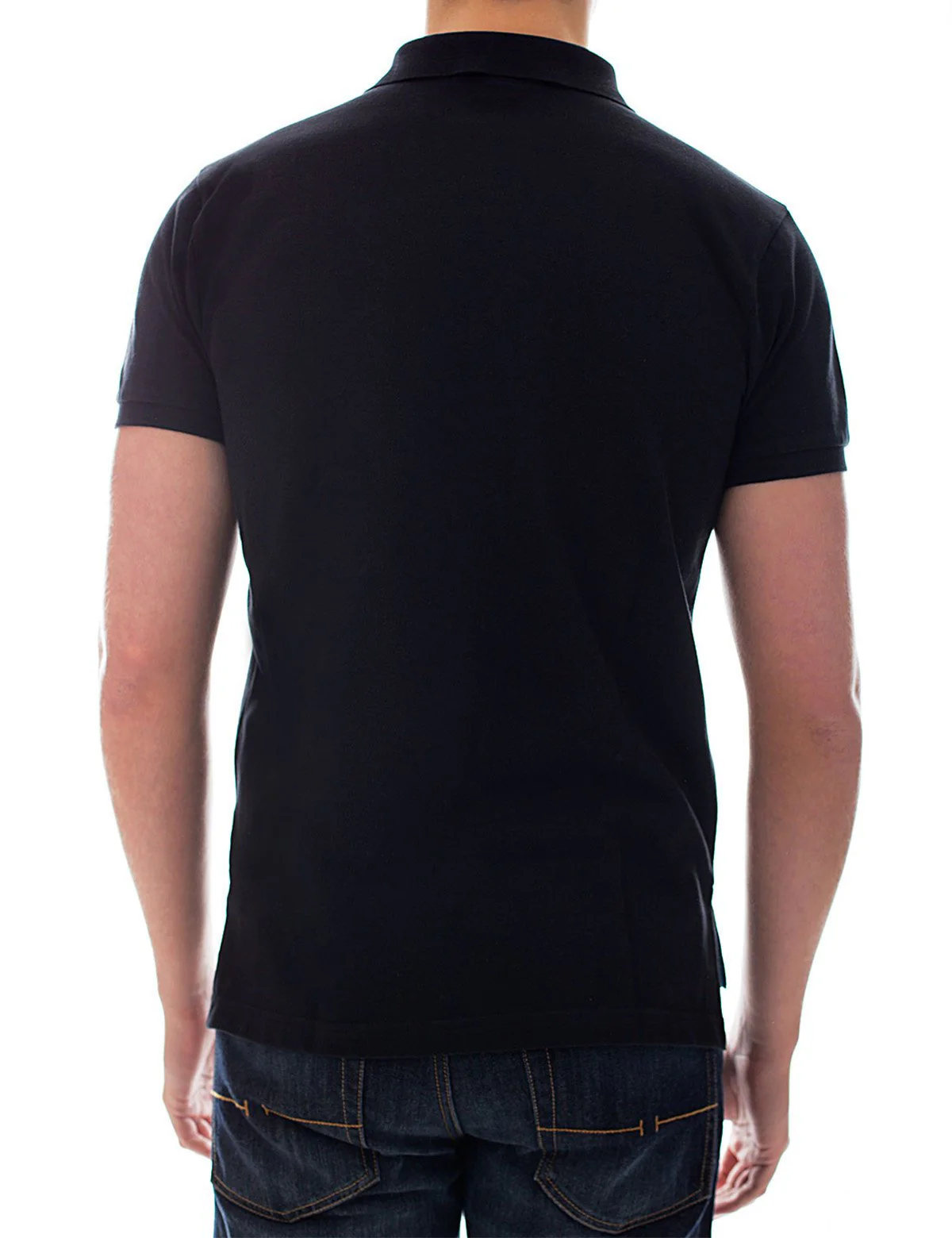 Slim Fit Pique Mesh Small Logo Polo Shirt - Image 16