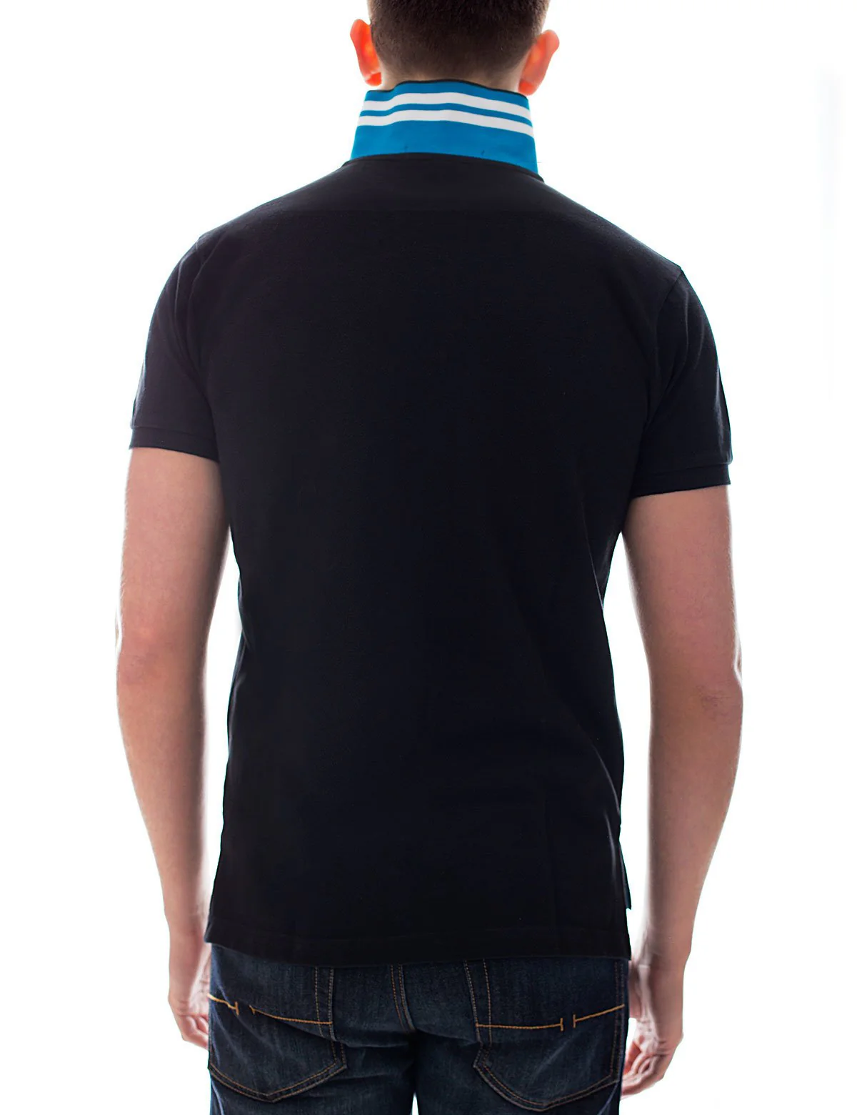 Slim Fit Pique Mesh Small Logo Polo Shirt - Image 17