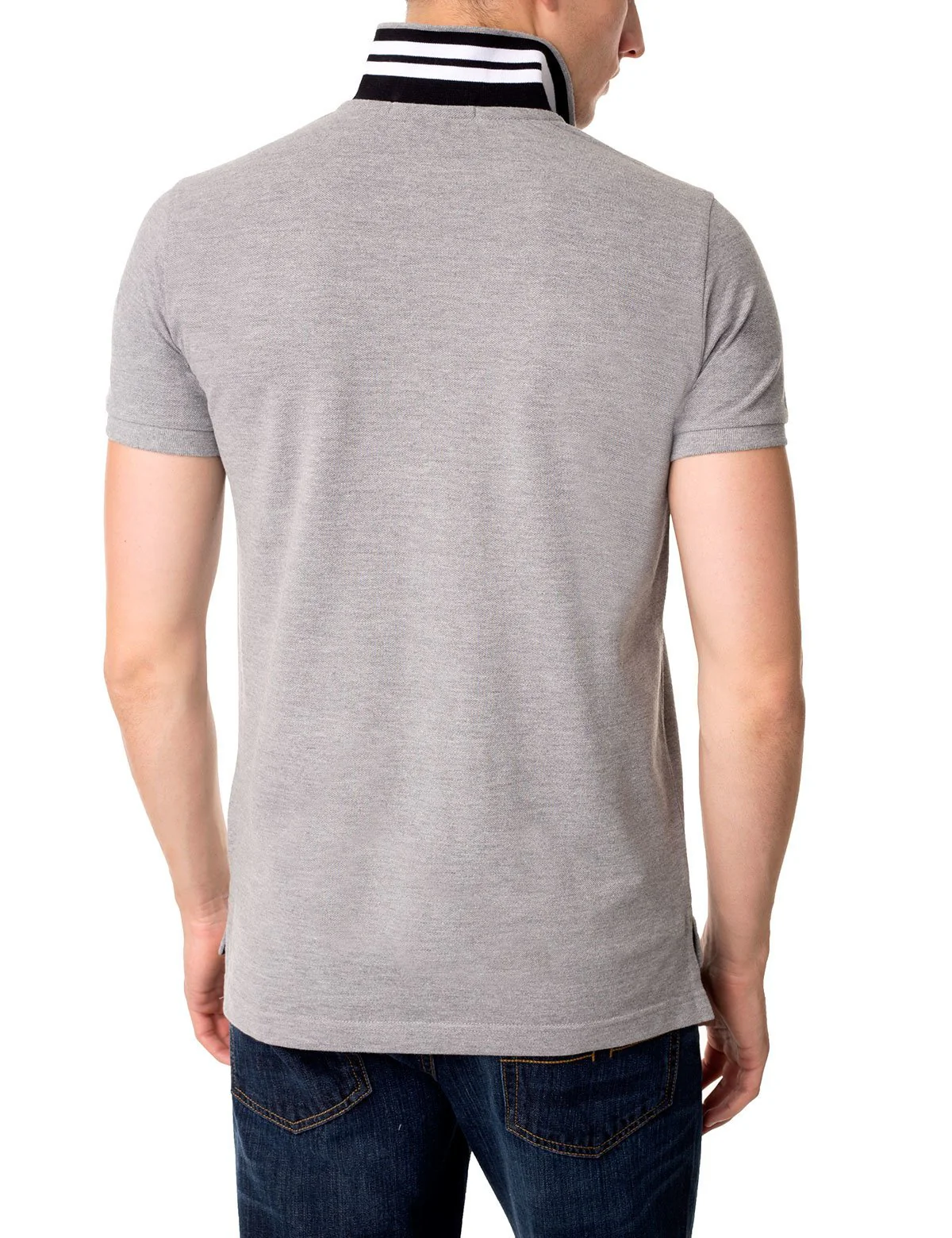 Slim Fit Pique Mesh Small Logo Polo Shirt - Image 19
