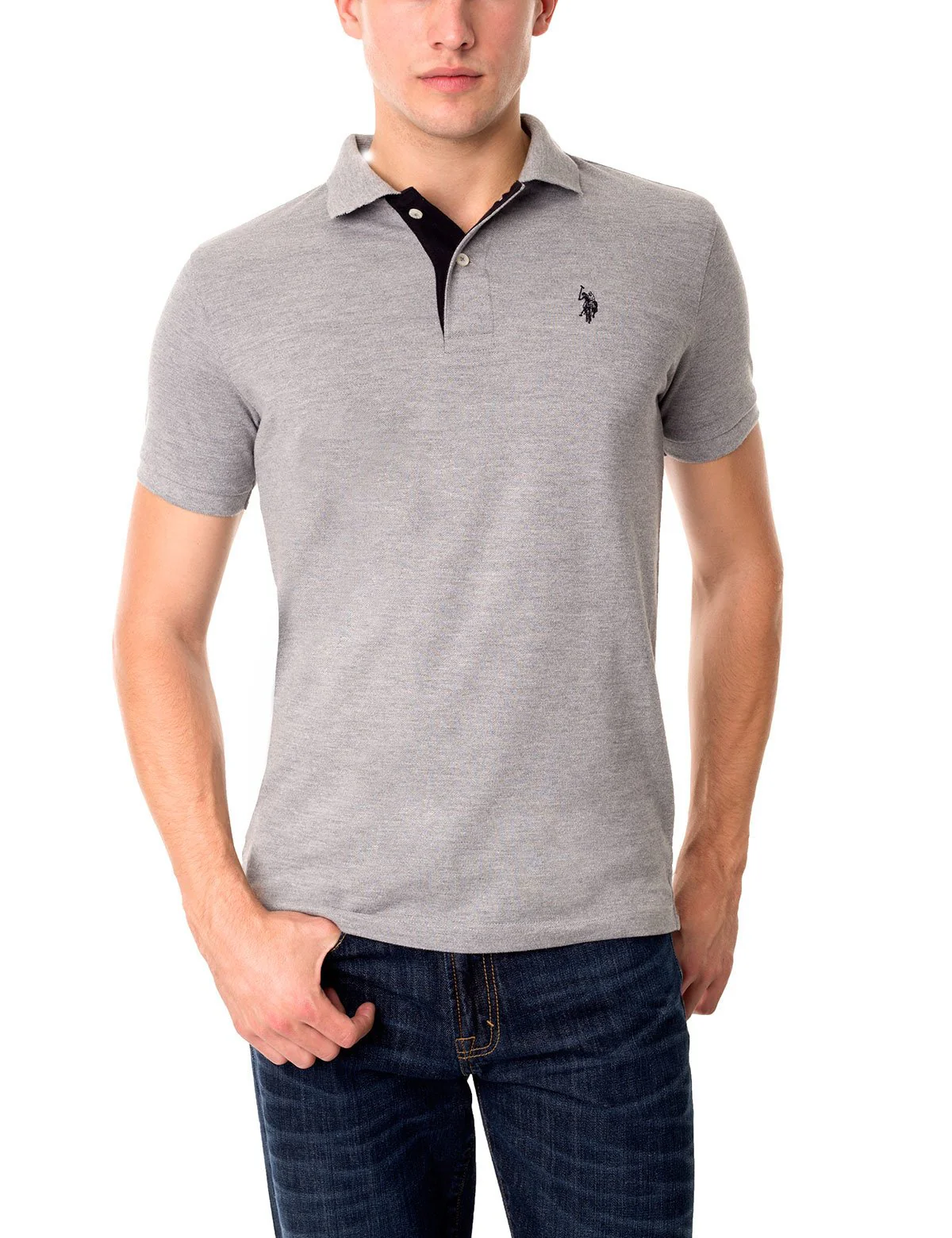 Slim Fit Pique Mesh Small Logo Polo Shirt - Image 28
