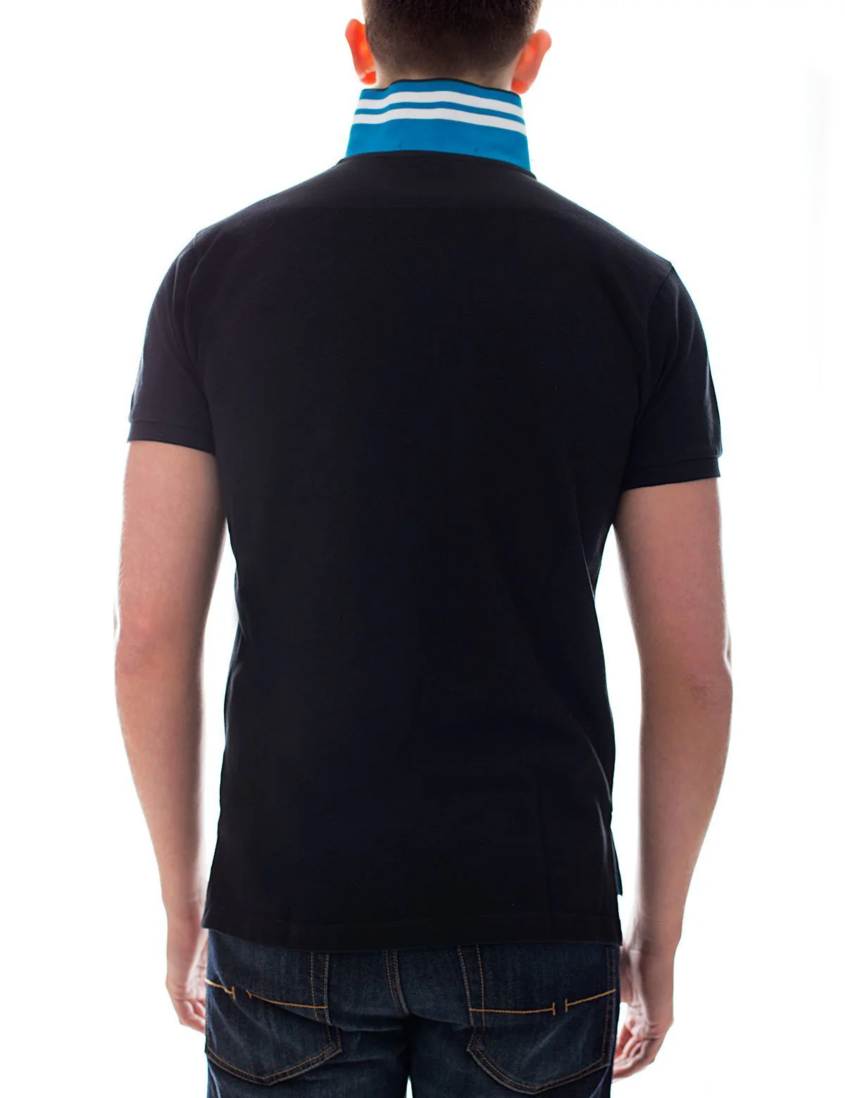 Slim Fit Pique Mesh Small Logo Polo Shirt - Image 4